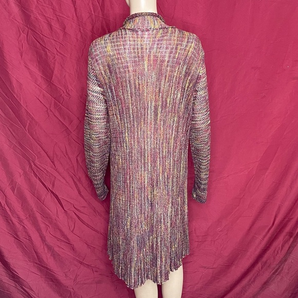 Krazy Kat Long Pleated Net Cardigan XXL - Picture 4 of 6